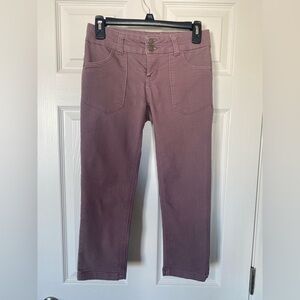 Rewind Women's Soft Purple Straight Leg Cropped Jeans